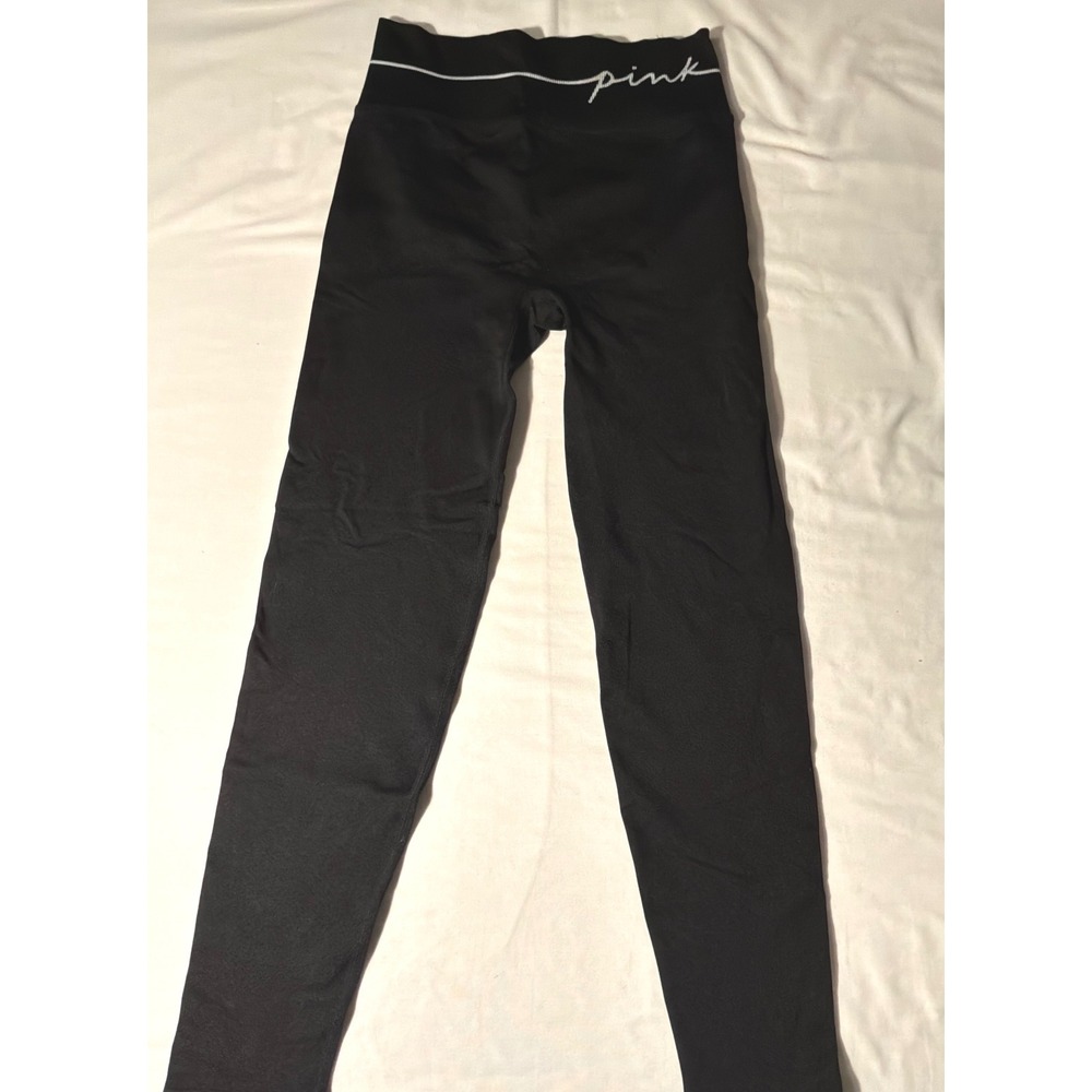 VS PINK Active Black Seamless High Waisted Leggings Medium 903886-QC5